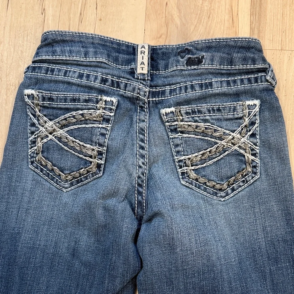 Ariat Girls REAL Denim Medium Blue Bootcut Jeans